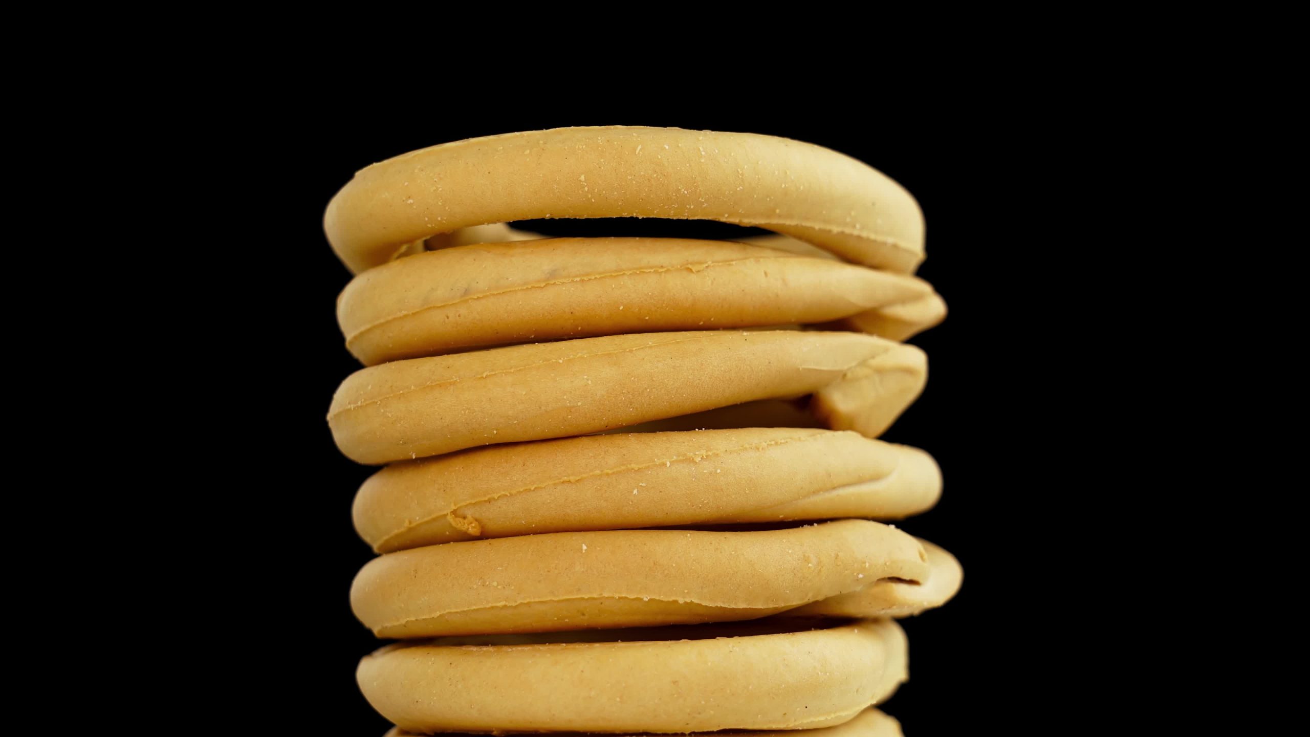 Pile of traditional Italian bossola bread