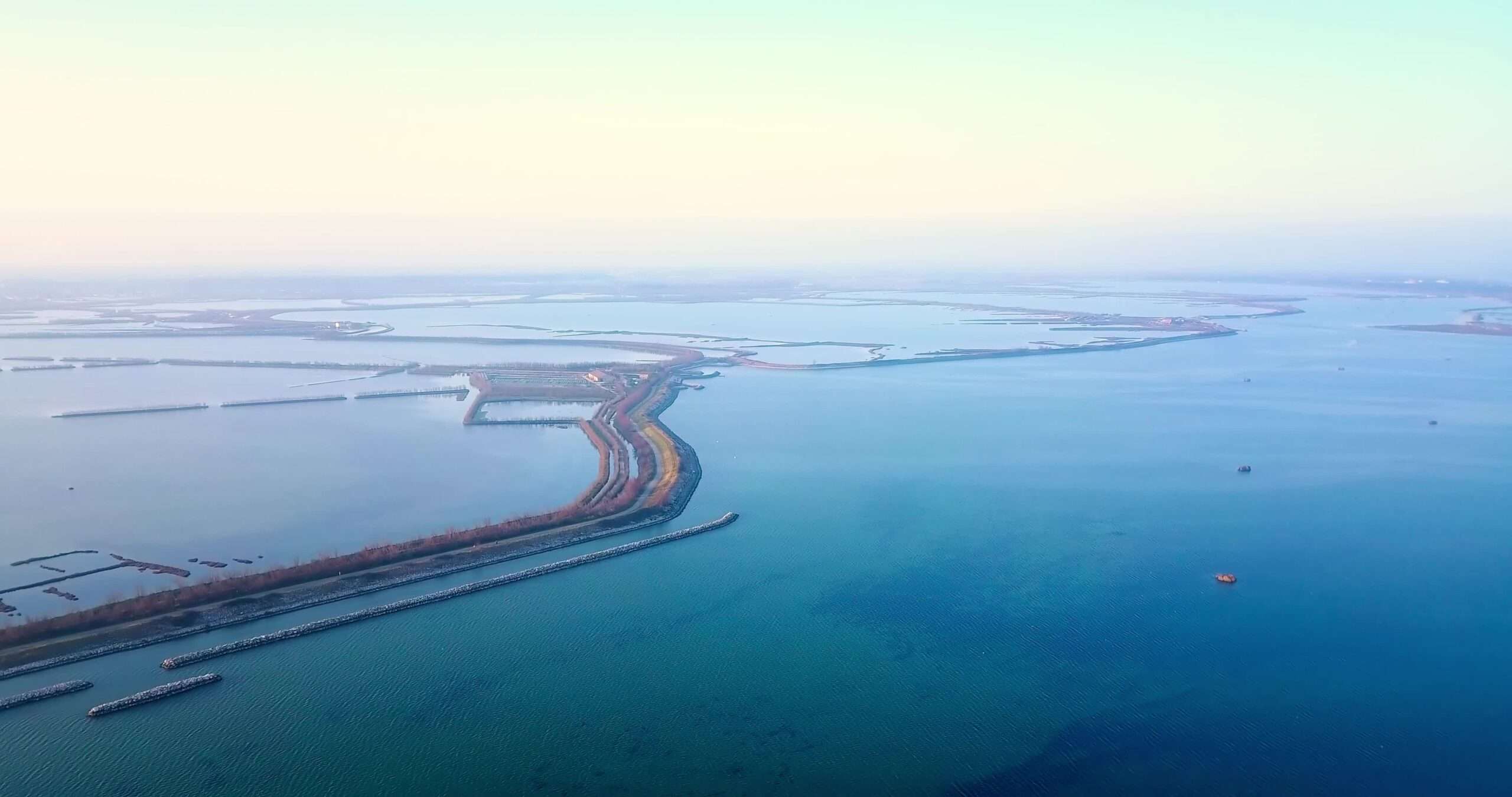 Top view of the lagoon