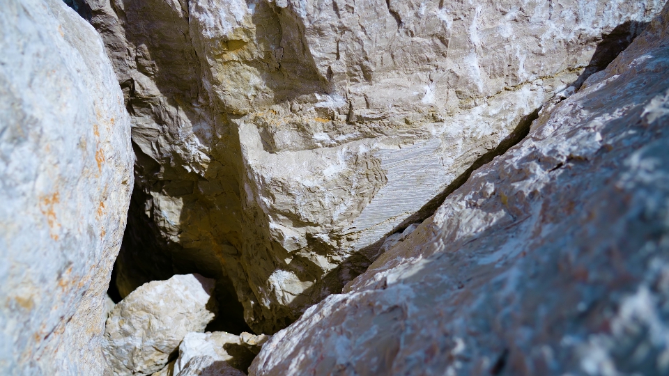 Gray stones close up in the sun