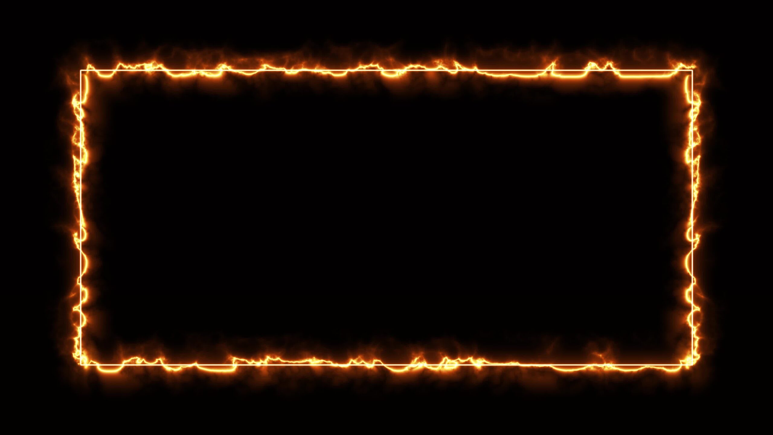 Fire energy frame overlay