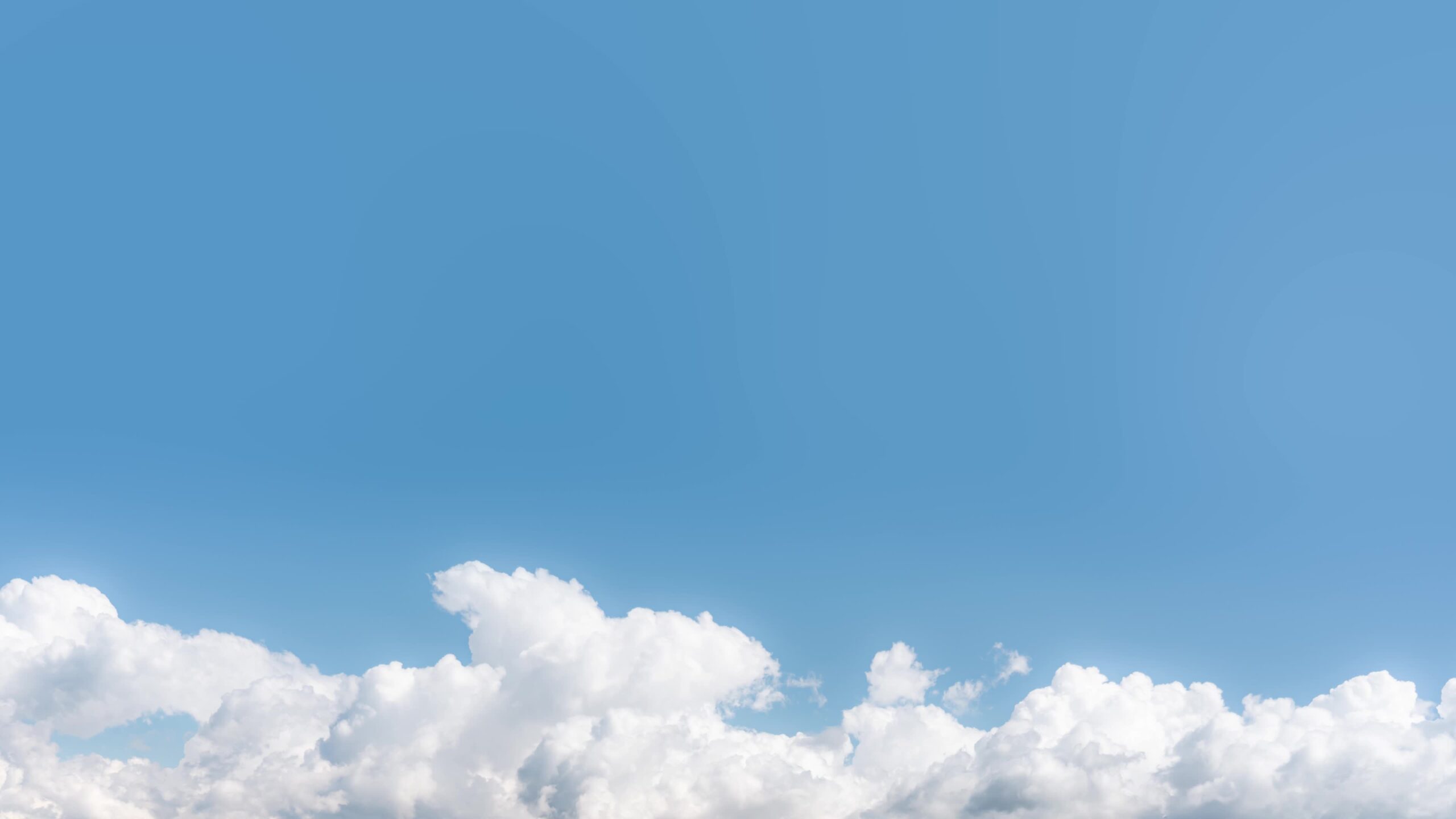 Clouds on the blue sky with copy space