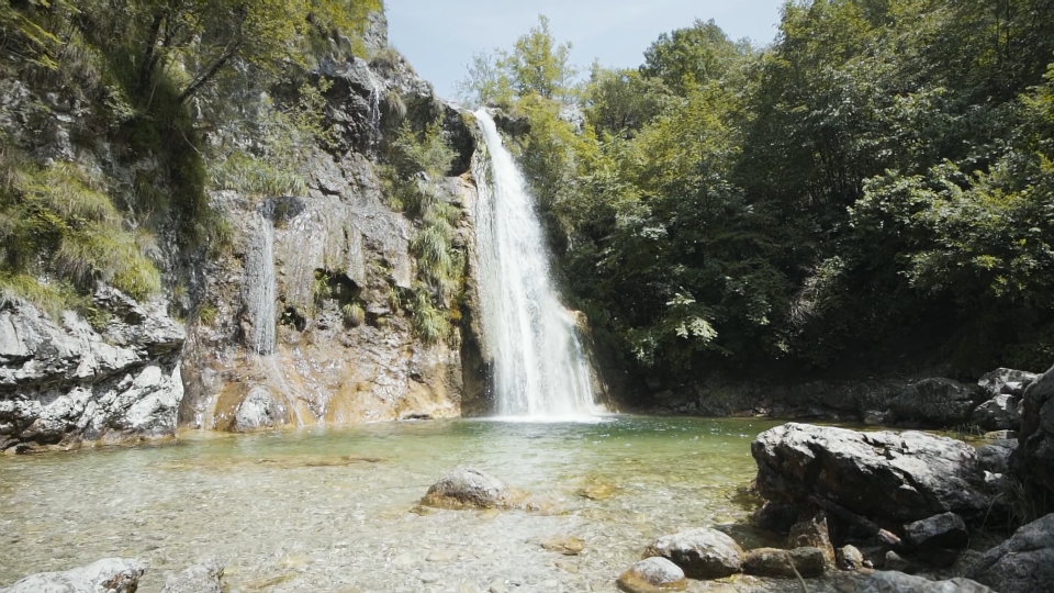 Slow motion waterfall