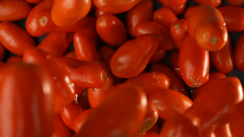 Tasty, wet red tomatoes