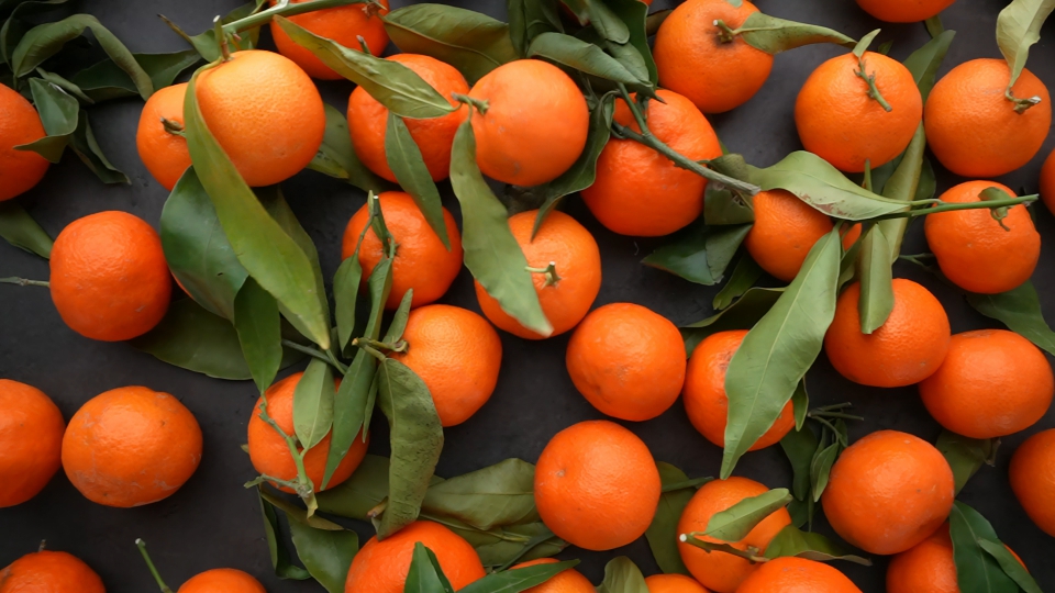 Orange Clementines on the Table