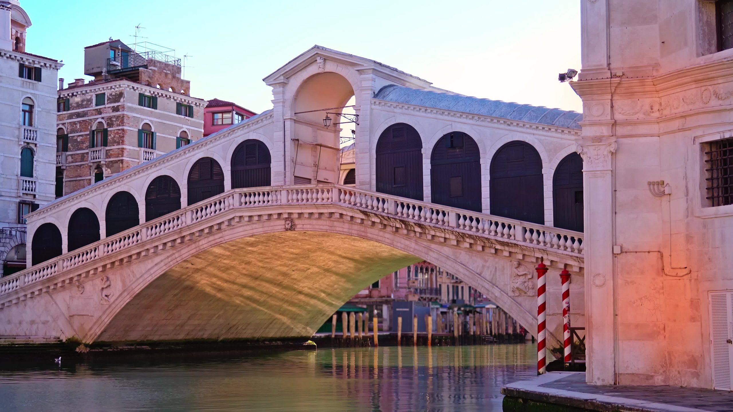 Rialto Bridge without people